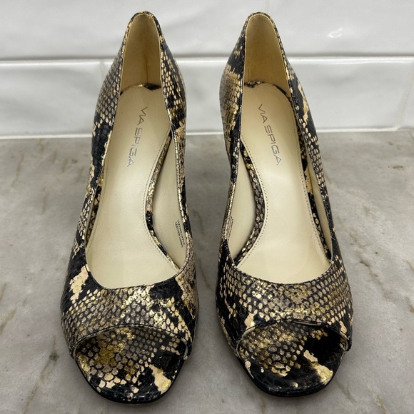 Via Spiga Snakeskin heels size 7.5 - Picture 10 of 12